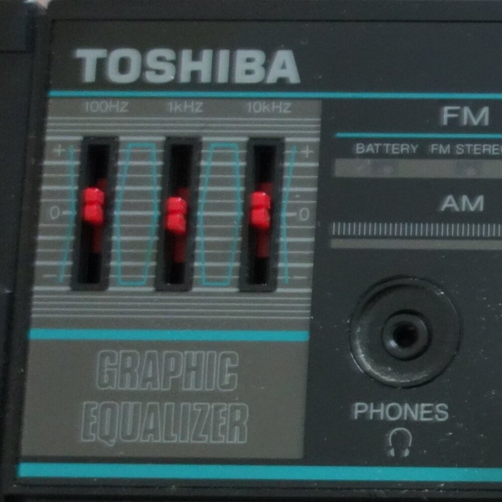 Vintage Toshiba RT-6066 Black FM/AM Dual Cassette Recorder Boombox - Picture 15 of 16